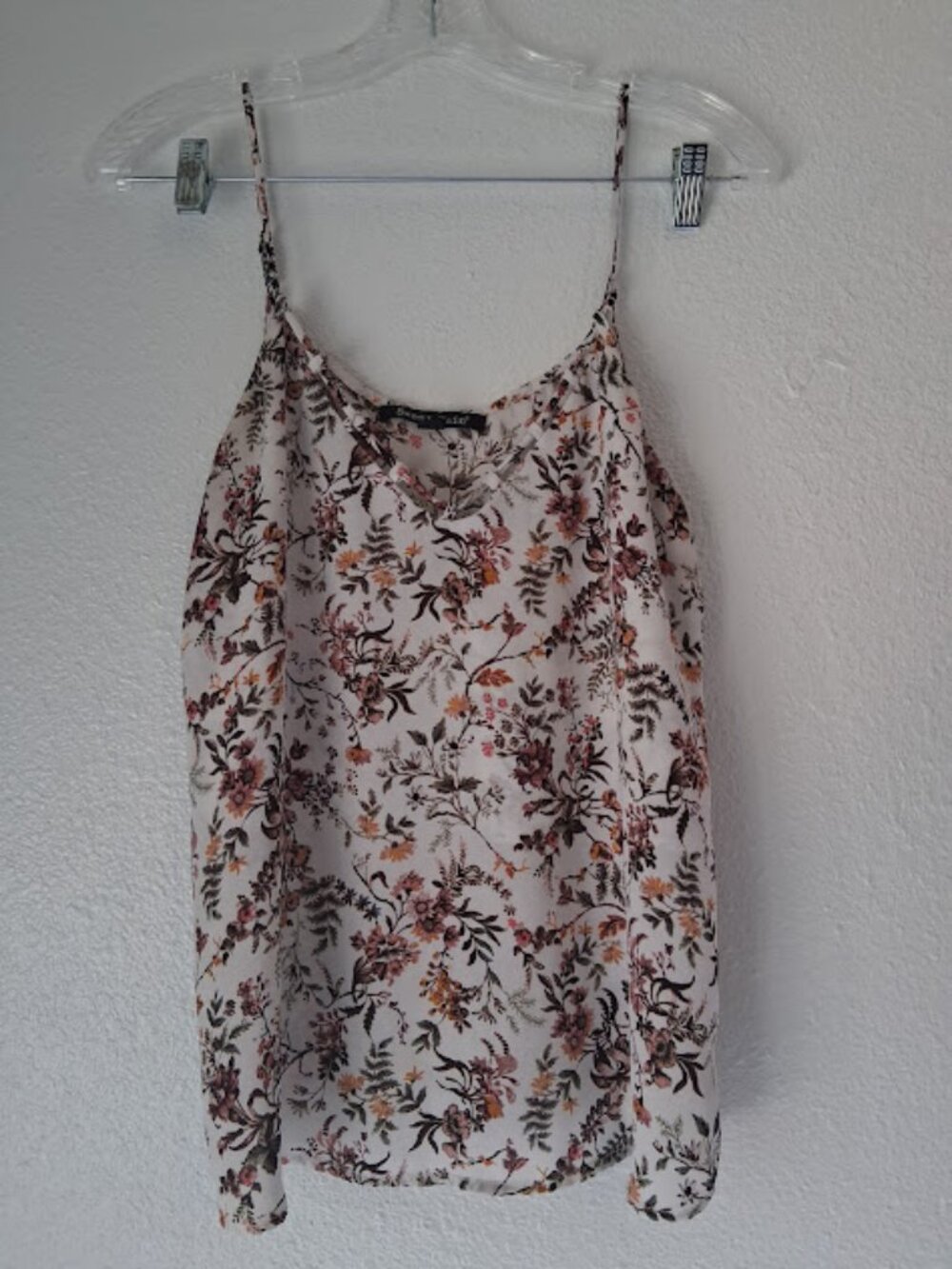 Sweet Rain women's size L multicolored floral cami top